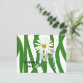 Wildflower Week Daisy Briefkaart (Staand voorkant)