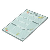 Wildflower Weekagenda Notitieblok (Schuin)