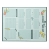 Wildflower Weekagenda Notitieblok (Voorkant)