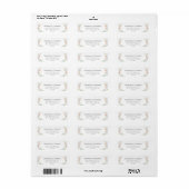 Wildflower Weide Huwelijk Retouradres Label (Full Sheet)
