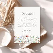 Wildflower Weide Trouwdetails Kaart