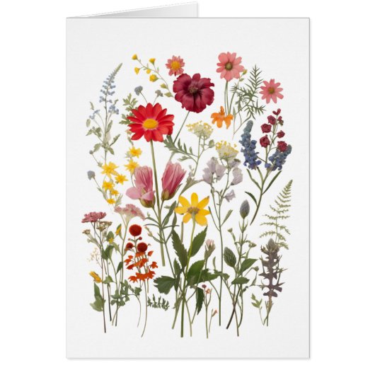 Wildflower Wenskaart All Occasion Blank (Voorkant)