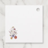 Wildflower wenst een Baby shower in bloei Bedankjes Labels (Achterkant)