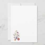 Wildflower wenst een Baby shower in bloei Bedankkaart (Achterkant)