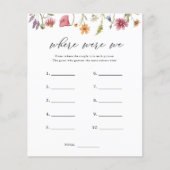 Wildflower Where Were We Douche Spel (Voorkant)