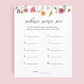 Wildflower Where Were We Douche Spel