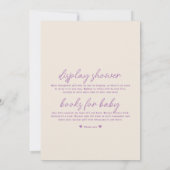 Wildflower Whimsical Butterfly Garden Baby shower Kaart (Achterkant)