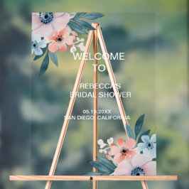 Wildflower Whimsical Vrijgezellenfeest Welkom Acryl Bord