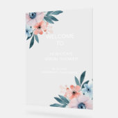 Wildflower Whimsical Vrijgezellenfeest Welkom Acryl Bord (Hoek)