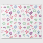 Wildflower Whimsy Floral Pattern Cadeaupapier (Vlak)