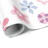 Wildflower Whimsy Floral Pattern Cadeaupapier (Rol Hoek)