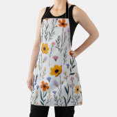 Wildflower Whimsy – Zachte weide Patroon Schort (Insitu)