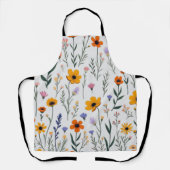 Wildflower Whimsy – Zachte weide Patroon Schort (Voorkant)