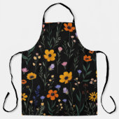 Wildflower Whimsy – Zachte weide Patroon Schort (Voorkant)