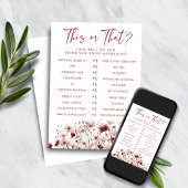 Wildflower Wie kent het Vrijgezellenfeest spel Kaart