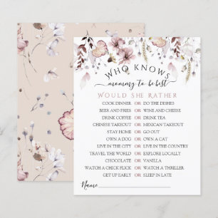 Wildflower Wie kent mam beste Baby shower Game