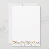 Wildflower Wie kent mama Baby shower spel Kaart (Achterkant)