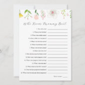 Wildflower Wie kent mama Beste Spel Kaart (Voorkant)