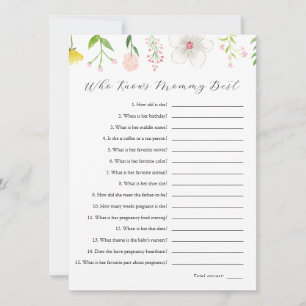 Wildflower Wie kent mama Beste Spel Kaart