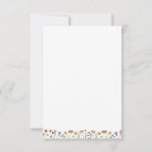 Wildflower Wie kent papa Baby shower spel Kaart (Achterkant)