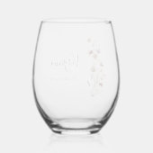 Wildflower Wijn Glas (Achterkant)