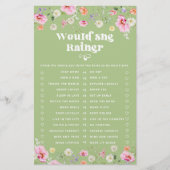 Wildflower Wil ze liever vrijgezellenfeest spel (Voorkant)