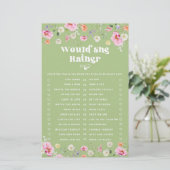 Wildflower Wil ze liever vrijgezellenfeest spel (Staand voorkant)