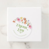 Wildflower wild een verjaardag dank u bedankjes labels (In situ)