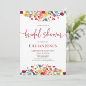 Wildflower Wild Flowers Bloemen Bloemen Vrijgezell Kaart (Staand voorkant)