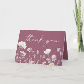 Wildflower Wild Flowers Floral Garden Bedankkaart (Voorkant)