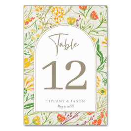 Wildflower Wild Meadow Outdoor Wedding Kaart