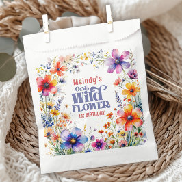 Wildflower Wild One 1st birthday  Bedankzakje