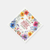 Wildflower Wild One 1st birthday Servet (Hoek)