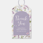 Wildflower Wild ONE Butterfly Garden Bedankt Cadeaulabel (Voorkant)