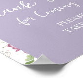 Wildflower Wild ONE Butterfly Garden Bedankt Poster (Hoek)