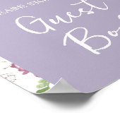 Wildflower Wild ONE Butterfly Garden Gastboek Poster (Hoek)