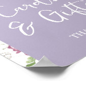 Wildflower Wild ONE Butterfly Garden Kaarten en ge Poster (Hoek)