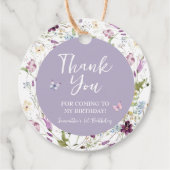 Wildflower Wild ONE Butterfly Garden Party Bedankjes Labels (Voorkant)