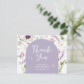 Wildflower Wild ONE Butterfly Garden Party Bedankkaart (Staand voorkant)