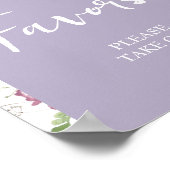 Wildflower Wild ONE Butterfly Garden Party Favorie Poster (Hoek)