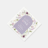 Wildflower Wild ONE Butterfly Garden Party Papier Servet (Hoek)