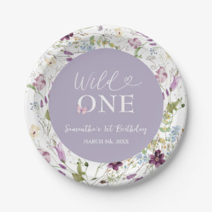 Wildflower Wild ONE Butterfly Garden Party Papieren Bordje