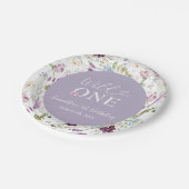 Wildflower Wild ONE Butterfly Garden Party Papieren Bordje (Gekanteld)