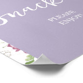 Wildflower Wild ONE Butterfly Garden Party Snacks Poster (Hoek)