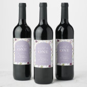 Wildflower Wild ONE Butterfly Garden Party Wijn Etiket (Flessen)