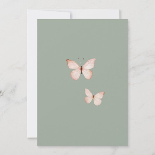 Wildflower Wild One verjaardagsuitnodiging Boho Sa Kaart (Achterkant)