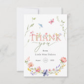 Wildflower Wild & Onederful 1e Verjaardag Bedankt (Voorkant)