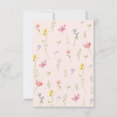 Wildflower Wild & Onederful 1e Verjaardag Bedankt (Achterkant)