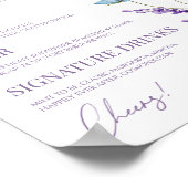 Wildflower Wilde Bloem Bloemen Bruiloft Bar Teken Poster (Hoek)