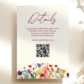 Wildflower Wilde Bloem Bloemen Bruiloft Details Informatiekaartje